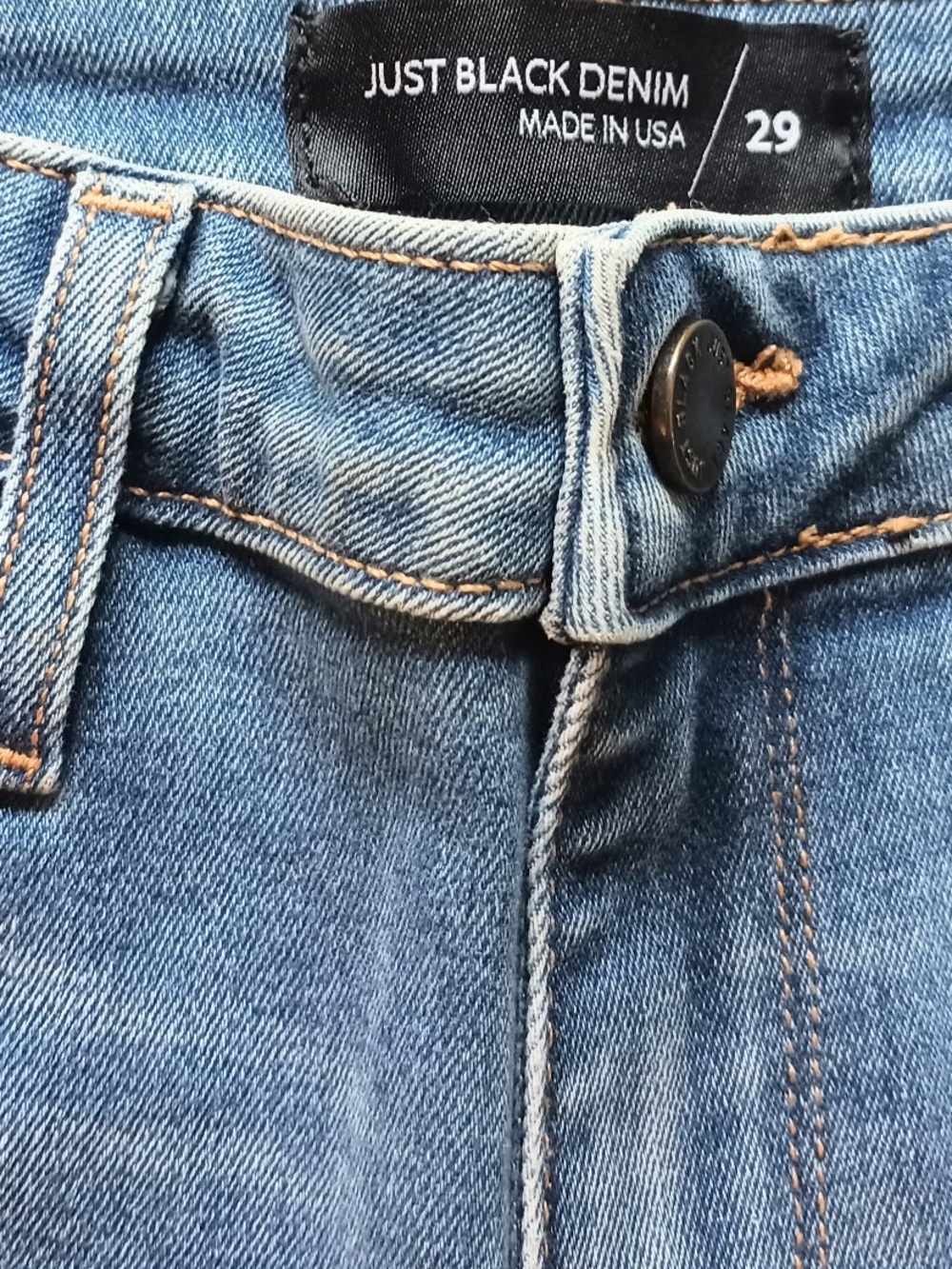 Just Black Denim Jeans/Just Black Denim Ripped Frayed Hem Skinny Jean - Picture 4 of 9